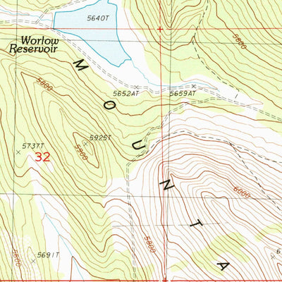 United States Geological Survey Bryant Mountain, OR (1988, 24000-Scale) digital map