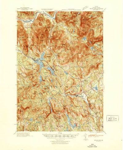 United States Geological Survey Bryant Pond, ME (1942, 62500-Scale) digital map