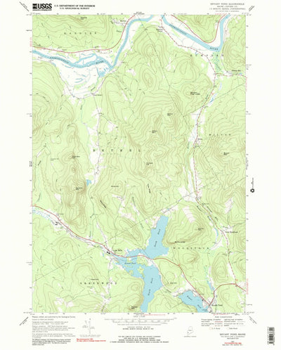 United States Geological Survey Bryant Pond, ME (1967, 24000-Scale) digital map