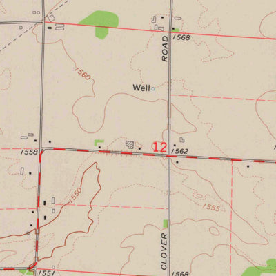 United States Geological Survey Bryant, WI (1973, 24000-Scale) digital map