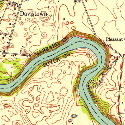 United States Geological Survey Bryantsville, KY (1950, 24000-Scale) digital map