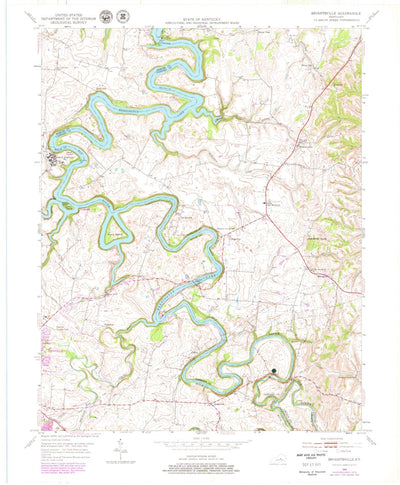 United States Geological Survey Bryantsville, KY (1952, 24000-Scale) digital map