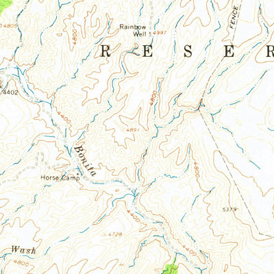 United States Geological Survey Bryce Mountain, AZ (1962, 62500-Scale) digital map