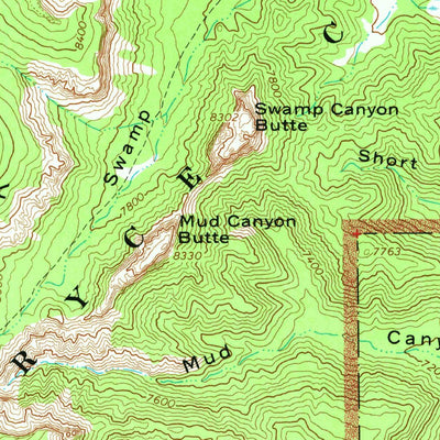 United States Geological Survey Bryce Point, UT (1966, 24000-Scale) digital map