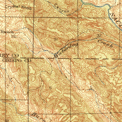 United States Geological Survey Bryson, CA (1919, 62500-Scale) digital map