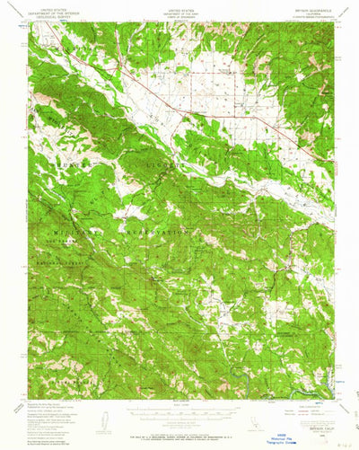 United States Geological Survey Bryson, CA (1948, 62500-Scale) digital map