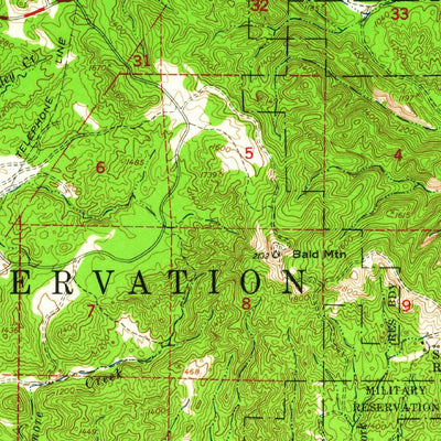 United States Geological Survey Bryson, CA (1948, 62500-Scale) digital map