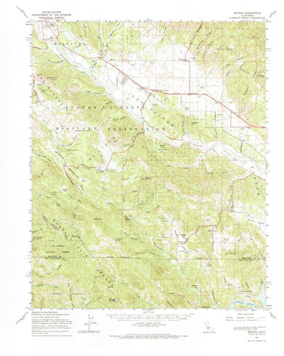 United States Geological Survey Bryson, CA (1961, 62500-Scale) digital map