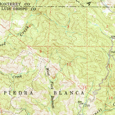 United States Geological Survey Bryson, CA (1961, 62500-Scale) digital map