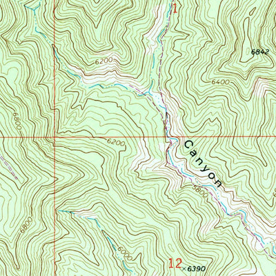 United States Geological Survey Bryson Canyon, UT (1970, 24000-Scale) digital map