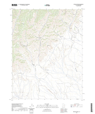 United States Geological Survey Bryson Canyon, UT (2023, 24000-Scale) digital map