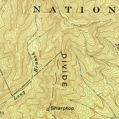 United States Geological Survey Bryson City, NC (1940, 24000-Scale) digital map