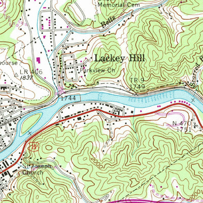 United States Geological Survey Bryson City, NC (1961, 24000-Scale) digital map
