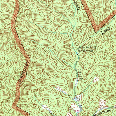 United States Geological Survey Bryson City, NC (1961, 24000-Scale) digital map