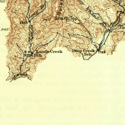 United States Geological Survey Bryson, NC (1933, 62500-Scale) digital map