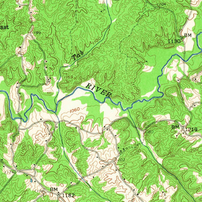 United States Geological Survey Buchanan, GA (1958, 62500-Scale) digital map