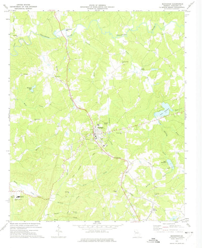 United States Geological Survey Buchanan, GA (1973, 24000-Scale) digital map