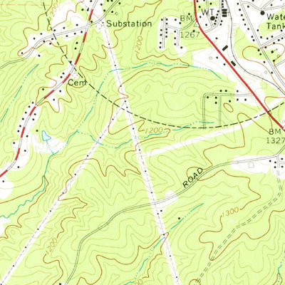 United States Geological Survey Buchanan, GA (1973, 24000-Scale) digital map