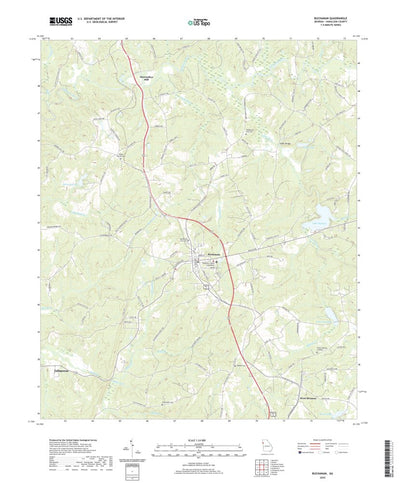 United States Geological Survey Buchanan, GA (2020, 24000-Scale) digital map