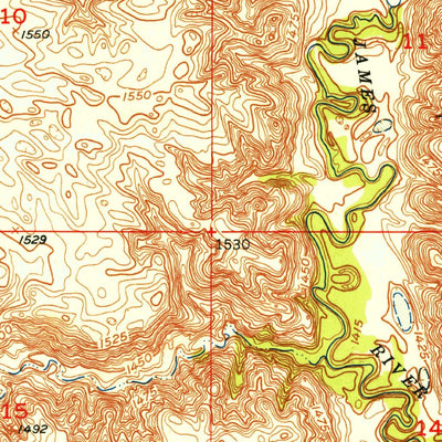 United States Geological Survey Buchanan, ND (1952, 24000-Scale) digital map