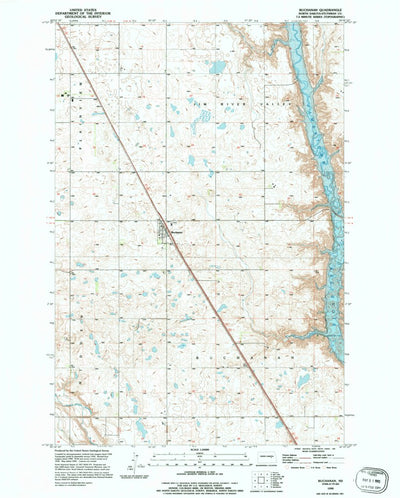 United States Geological Survey Buchanan, ND (1990, 24000-Scale) digital map