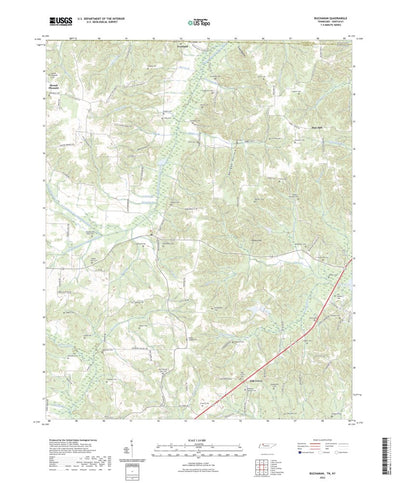 United States Geological Survey Buchanan, TN (2022, 24000-Scale) digital map