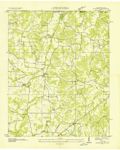 United States Geological Survey Buchanan, TN-KY (1936, 24000-Scale) digital map