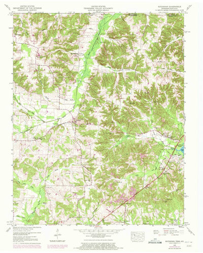 United States Geological Survey Buchanan, TN-KY (1950, 24000-Scale) digital map