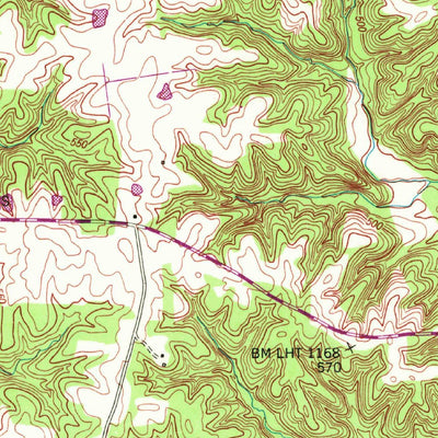 United States Geological Survey Buchanan, TN-KY (1950, 24000-Scale) digital map