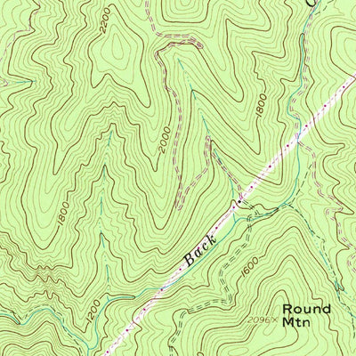 United States Geological Survey Buchanan, VA (1961, 24000-Scale) digital map