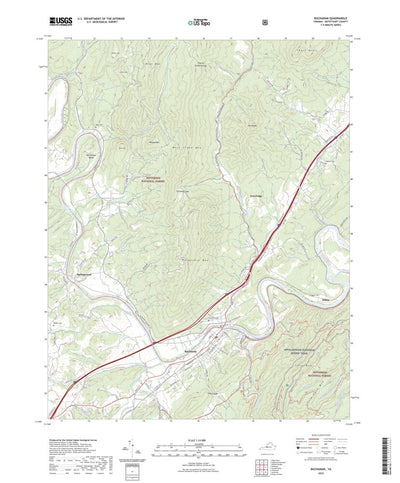 United States Geological Survey Buchanan, VA (2022, 24000-Scale) digital map
