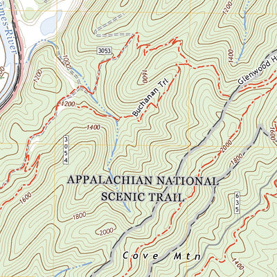 United States Geological Survey Buchanan, VA (2022, 24000-Scale) digital map