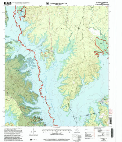 United States Geological Survey Buck Bay, TX (2003, 24000-Scale) digital map