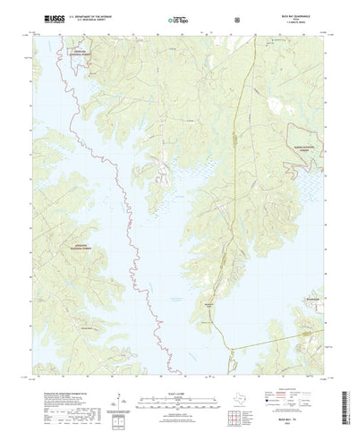 United States Geological Survey Buck Bay, TX (2022, 24000-Scale) digital map