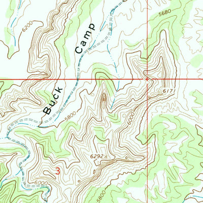 United States Geological Survey Buck Camp Canyon, UT (1968, 24000-Scale) digital map