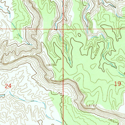 United States Geological Survey Buck Camp Canyon, UT (1968, 24000-Scale) digital map