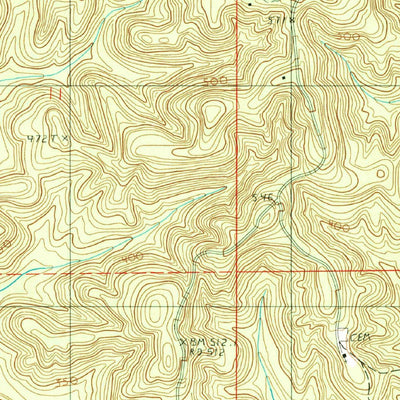 United States Geological Survey Buck Creek, AL (1987, 24000-Scale) digital map
