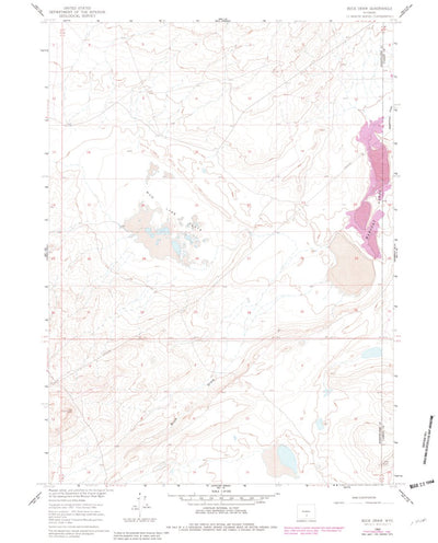 United States Geological Survey Buck Draw, WY (1960, 24000-Scale) digital map