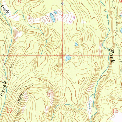 United States Geological Survey Buck Fever Ridge, WY (1964, 24000-Scale) digital map