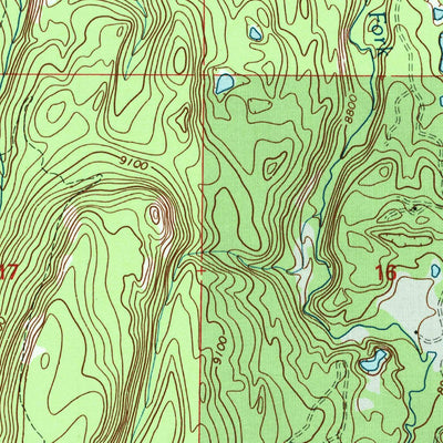 United States Geological Survey Buck Fever Ridge, WY (1998, 24000-Scale) digital map