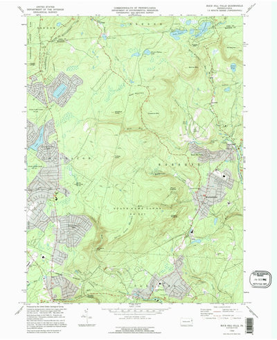 United States Geological Survey Buck Hill Falls, PA (1994, 24000-Scale) digital map