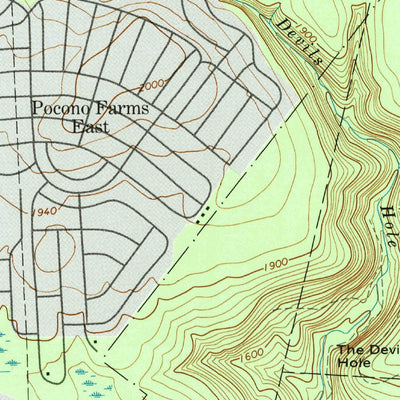 United States Geological Survey Buck Hill Falls, PA (1994, 24000-Scale) digital map