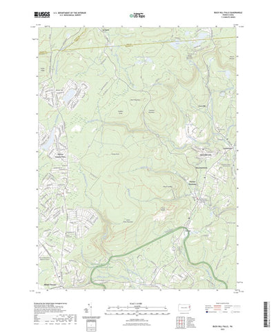 United States Geological Survey Buck Hill Falls, PA (2023, 24000-Scale) digital map