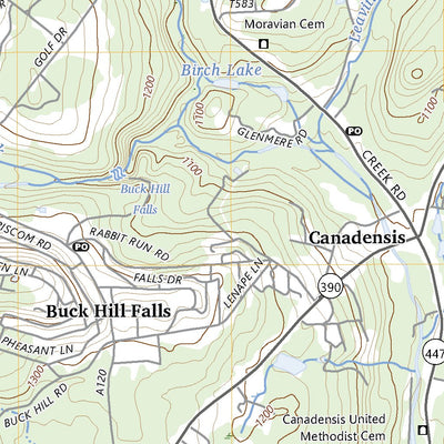 United States Geological Survey Buck Hill Falls, PA (2023, 24000-Scale) digital map