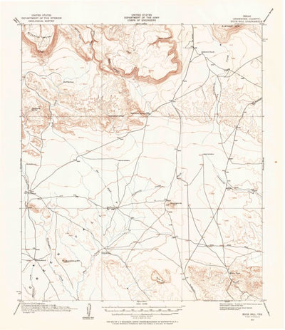 United States Geological Survey Buck Hill, TX (1917, 62500-Scale) digital map