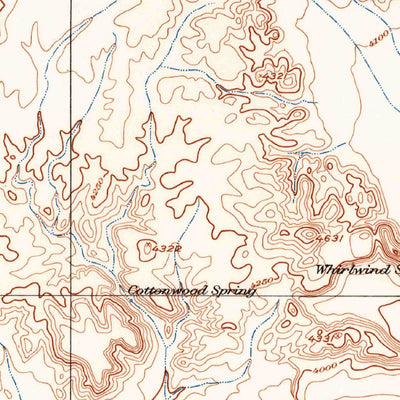 United States Geological Survey Buck Hill, TX (1917, 62500-Scale) digital map