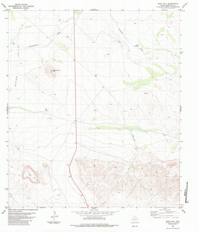 United States Geological Survey Buck Hill, TX (1983, 24000-Scale) digital map