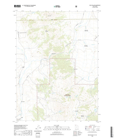 United States Geological Survey Buck Hollow, UT (2020, 24000-Scale) digital map