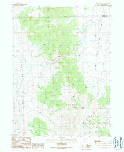 United States Geological Survey Buck Hollow, UT-ID (1990, 24000-Scale) digital map