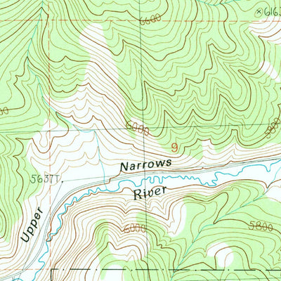 United States Geological Survey Buck Hollow, UT-ID (1990, 24000-Scale) digital map